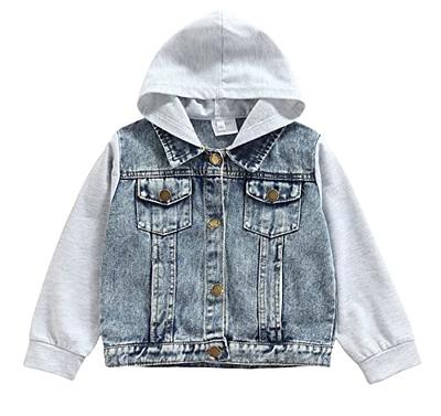 Baby Boys Girls Button Down Denim Jacket