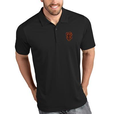 Men's Antigua White/Black San Francisco 49ers 19th Hole Polo