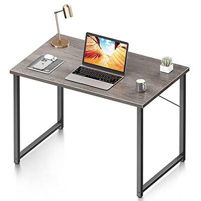 Foxemart 47 Inch Computer Desk Sturdy Office Desks 47” Modern PC Laptop  Notebook Study Writing Table for Home Office Workstation, Rustic Brown