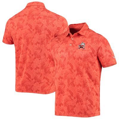 Cleveland Browns Tommy Bahama Sport Jungle Shade Camp Button-Down Shirt - Orange