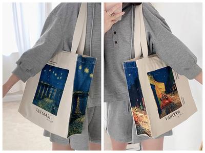 Van Gogh Irises Cotton Canvas Tote Bag at John Lewis & Partners