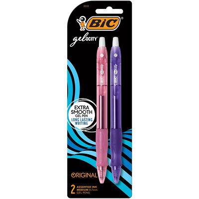 BIC MSUPAP61AST Cristal Up Ball Pen, Medium Point (1.20 mm), Assorted  Colors, 6-Count 