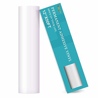 HTVRONT Permanent Vinyl Adhesive Vinyl 12 X 5 FT Vinyl Roll Easy