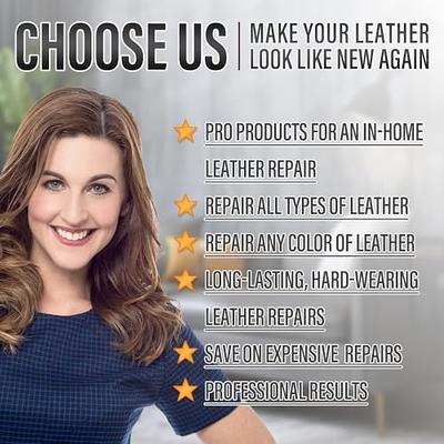 DIY Leather Vinyl Repair Kit Fix Holes Rips Burns Upholstery Clothing Car  Seats