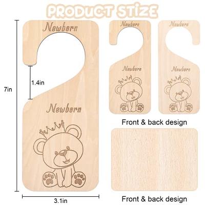 Elvaesther Nursery Decor Hanger Dividers, Wooden Baby Closet