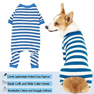 Dog Pajamas for Small Dogs Girl Boy Puppy Pjs Jammies 4 Leg Dog Clothes for  Chihuahua Yorkie Spring Summer Onesies Jumpsuit Clothing for Pet Dogs Male