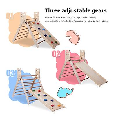 3 in 1 Foldable pikler triangle, pikler triangle set for Toddler