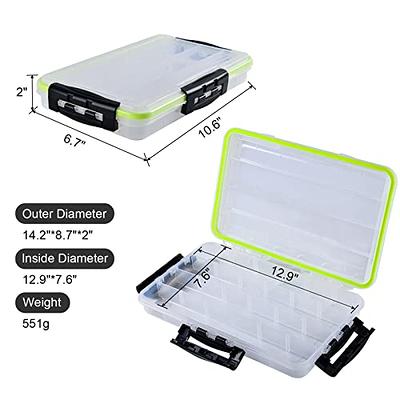 Ghosthorn Fishing Tackle Box, Waterproof 3600 Tackle Trays, Plastic Tackle  Box Organizer with Removable Dividers Storage Lure Box for Lures 3 Pack -  Yahoo Shopping