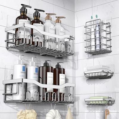 HYYKJ-US Rustproof Shower Corner for Bathroom No Drilling Stainless Steel  Bathtub Storage Organizer for Shampoo Accessories Shower Shelf Adjustable  Shelves with Towel Holder, Black (5-Tier) - Yahoo Shopping