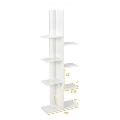 Tatahance Yellow 3-Tier Beech Wood Shelving Unit (17.7 in. W x 31.5 in. H x  12.6 in. D) W128352205-F - The Home Depot