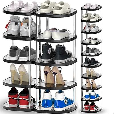 3-Tier Space Saving Shoe Rack for Closet, 6 Pairs Steel Shoe Shelf Design -  Yahoo Shopping