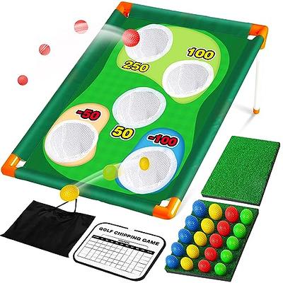 HuoBi Toilet Golf,Mini Golf Bathroom Toilet Toy Putting Golfing Game Indoor  Practice Mini Golf Set Golf Training Accessory for Men Women and Kids