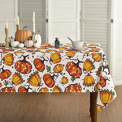 Fall Thanksgiving Tablecloth Rectangle 60 x 120 Inches, Buffalo