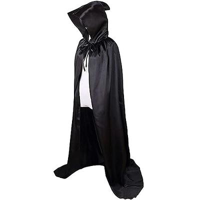 GORAIS Gothic Lace Cloak Black Stand Collar Cape Short Detachable Halloween  Cosplay Costumes Cloaks for Women