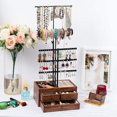 QILICHZ Earring Organizer Stand Earring Holder Organizer Jewelry Stand  Holder Organizer Tower 