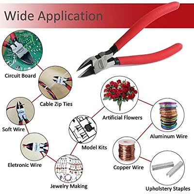 Wire Cutters, Small Wire Cutters for Crafts, Flush Cutting Pliers Side  Cutter Clippers for Jewelry Making, Wire Pliers Wire Cutters Tools for  Floral