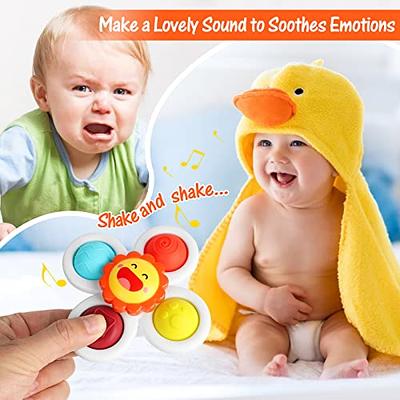 Suction Cup Spinner Infant Baby Toys 12-18 Months, Spinning Top Sensory  Toys for Toddlers 1-3 Year Old, Fidget Dimple Toy for babies, Christmas