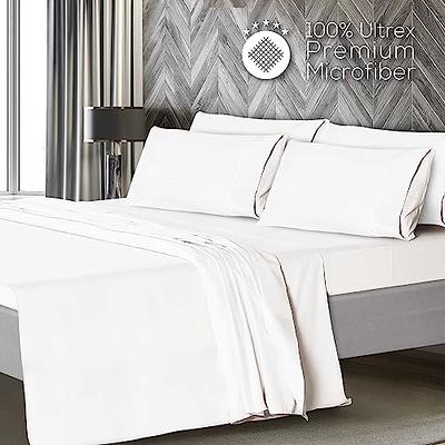 Queen 6 Piece Sheet Set - Breathable & Cooling Bed Sheets - Hotel