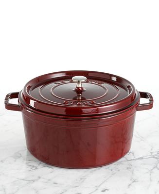 Staub Cast Iron 5.5-qt Round Cocotte - Grenadine