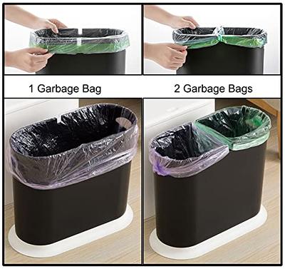 2 Gallon Small Plastic Trash Bags 7.5 Liters Clear Wastebasket Liners  Garbage for sale online