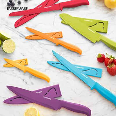  Farberware 6-Piece Non-Stick Resin Kitchen Knife Set