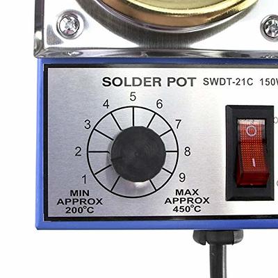 110V Solder Pot Soldering Desoldering For Welding Soldering Bath Melting  Plate