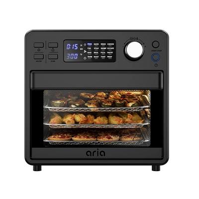Ultrean Air Fryer Toaster Oven Combo 32 Quart Convection Oven Countertop with Rotisserie Toaster Dehydrator Bake 7 Accessories & 50 Recipes