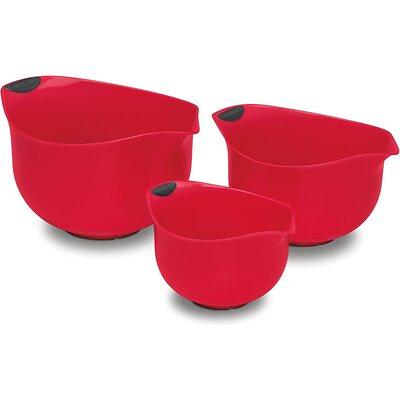 Rachael Ray 2-Piece Ceramic Mixing Bowl Set, Red