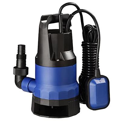 Dekopro Deko 1/2HP 400W 1981GPH Sump Pump Submersible Pump Clean/Dirty Water Pump Swimming Pool Garden Tub Pond Flood Drain w/Float Swi