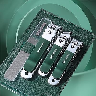 4 Pcs Manicure Set Stainless Steel Nail Clippers, Beauty Tool Portable Set  Professional Grooming Kits, Travel Nail Kit for Men and Women (Green) -  Yahoo Shopping