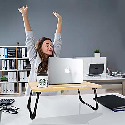 Laptop Bed Desk,Portable Foldable Laptop Lap Desk Tray Table with USB  Charge Port/Cup Holder/Storage Drawer,for Bed/Couch/Sofa Working, Reading -  Yahoo Shopping