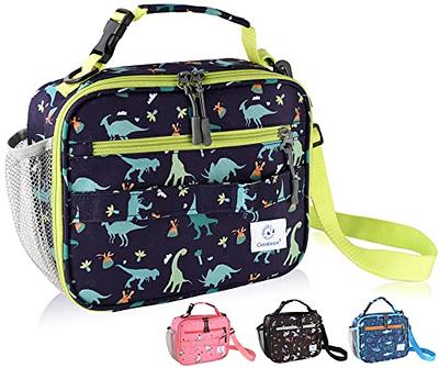 TAL Kids Insulated Reusable Soft Lunch Bag, Dinosaurs