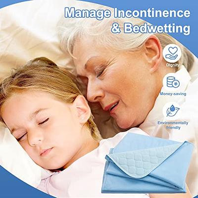 Heavy Absorbency Bed Pads 34X52 (1 Pack), Washable and Reusable  Incontinence Underpads, Waterproof Sheet and Mattress Protectors Kids,  Adults