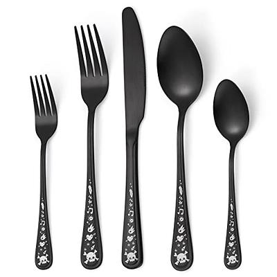 LIANYU 65-Piece Heavy Duty Silverware Set with Serving Utensils