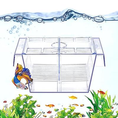 Fish Egg Incubator Tumbler, 2 Aquarium Cichlids Fish Hatchery with Suction Cup for Fish Tank