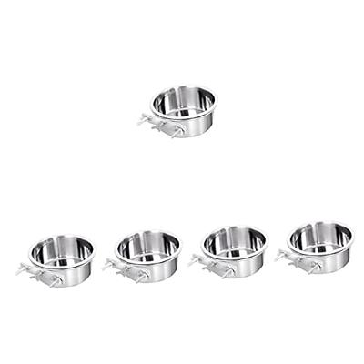Siooko Elevated Dog Bowls for Large Dogs, Wood Raised Dog Bowl Stand with 2 Stainless Steel Dog Bowls, Dog Food Bowl and Dog Wat