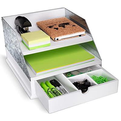  hodiczk Upgraded Small Desk Shelf Organizer with Tiers, Cute  Desktop Organizer Shelf Storage, Kawai Desktop Bookshelf Hutch for Dorm,  Home, School, Office (White Rack White Frame, 2 Layer) : Office Products