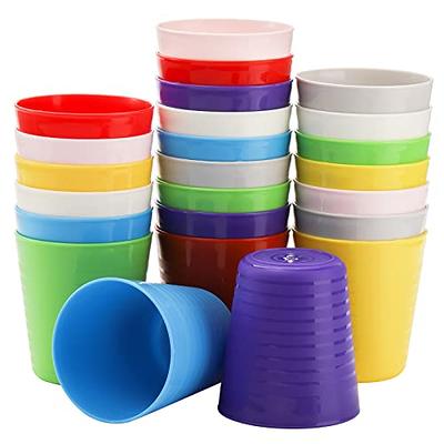 Youngever 8 Ounce Kids Cups, 9 Pack Kids Plastic Cups In 9 Assorted Colors,  8 Ounce Kids Drinking Cu…See more Youngever 8 Ounce Kids Cups, 9 Pack Kids