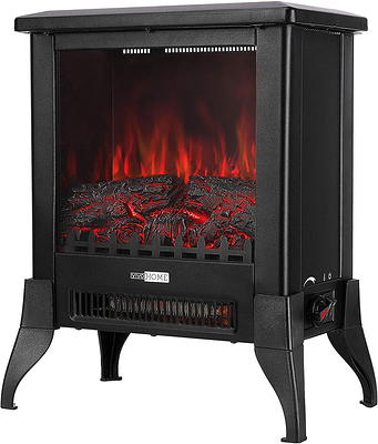 19 1500W Infrared Electric Fireplace Stove, 3-Sided View, Realistic Flame,  Overheat Protection, CSA Certified - For Small Spaces - Yahoo Shopping