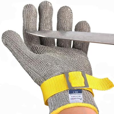 Anti Cut Gloves Safety Wire Metal Mesh Kitchen Butcher Cut