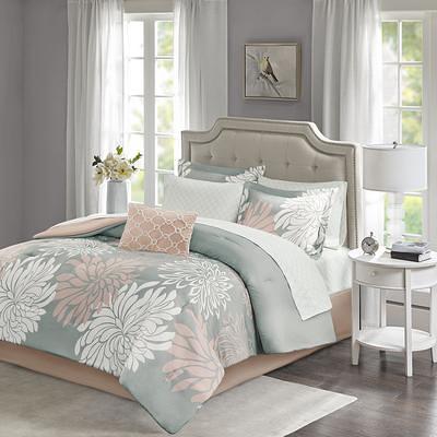 Madison Park Essentials Knowles Twin Comforter Set in Grey