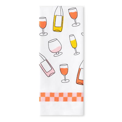 Mainstays Wine Not Have Fun Flour Sack Kitchen Towel 7 Piece Set 