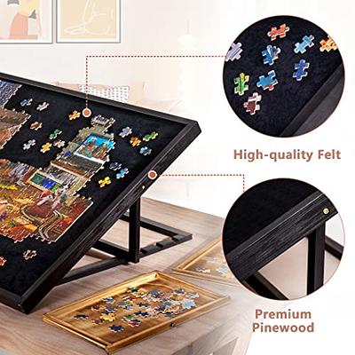 Lavievert 2 in 1 Adjustable Jigsaw Puzzle Board & Puzzle Frame, 4