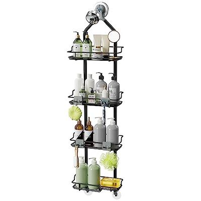Thideewiz 4 Tier Hanging Shower Caddy Over Shower Head, Black Rustproof  Shower Organizer with Hooks, Anodized Aluminum Rod and Stainless Steel Shelf  - Yahoo Shopping