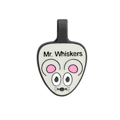 SiliDog The Silent Dog Tag Personalized Silicone Mouse Cat ID