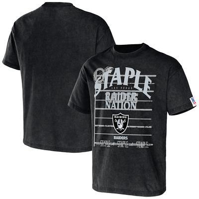 Men's NFL x Staple Gray Las Vegas Raiders All Over Print T-Shirt