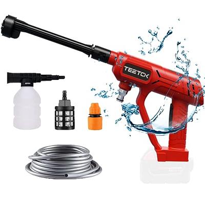 HARDELL Cordless Pressure Washer, 550PSI Small Power Washer with 23FT Hose,  Type-C Charge 4.0Ah Electric Pressure Washer for Cars, Bikes, Patios