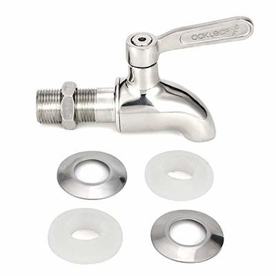 Beverage Dispenser Replacement Spigot,Oak Leaf Stainless Steel Spigot  Polished Finished, Dispenser Replacement Faucet