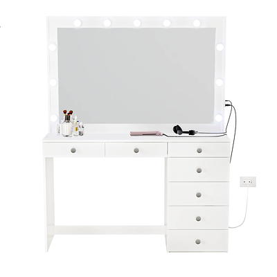 Premium White 5-Drawer Dresser with Baby Changing Table by Kerrogee