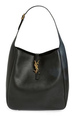 Saint Laurent Le 5A7 Ysl Patent Leather Shoulder Bag Nero